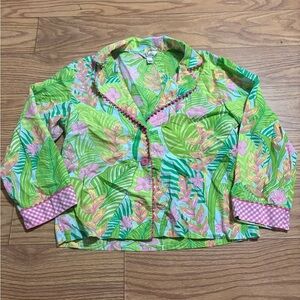 Lilly Pulitzer Pajama Shirt Large